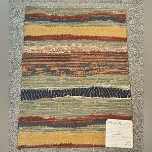 Pindler Fabric Sample Remnant Quintero Arroyo Boho Earthy Stripe Thick Crafts